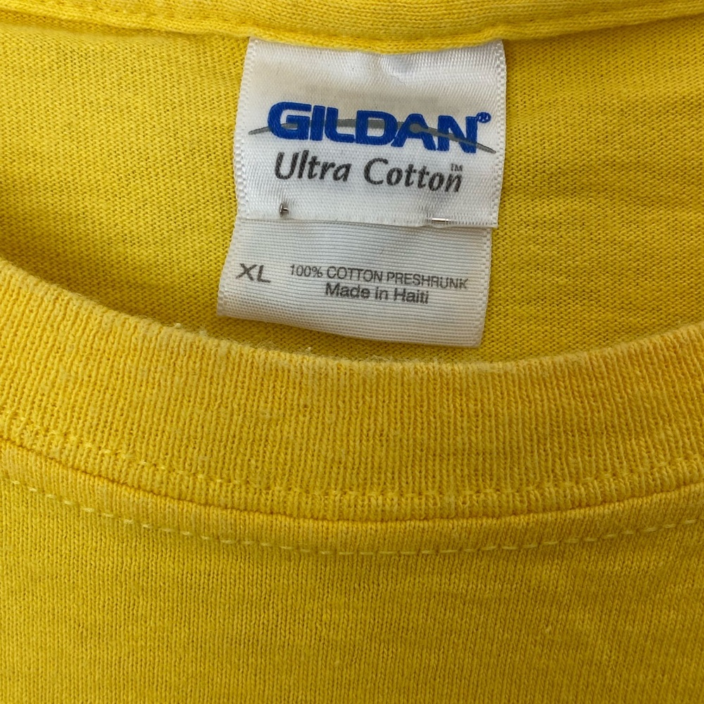 Vintage Urban Cryer Finest Wiener Smack XL Yellow Tee Michigan Ohio Rivalry - Picture 5 of 5